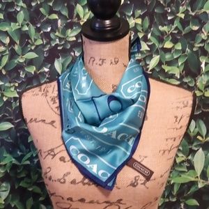 Coach 100% silk scarf